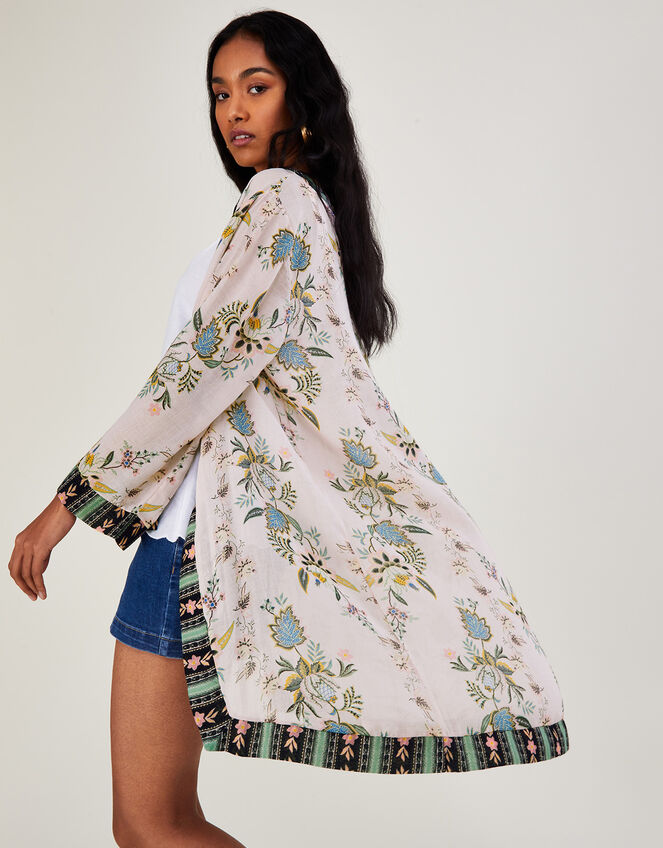 Chintz Border Print Cover Up in Recycled Polyester, , large