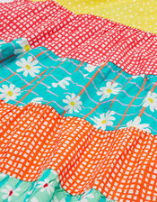 Frugi Dorothy Print Tiered Swing Dress, Multi (MULTI), large