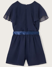 Bonita Sequin Playsuit, Blue (NAVY), large