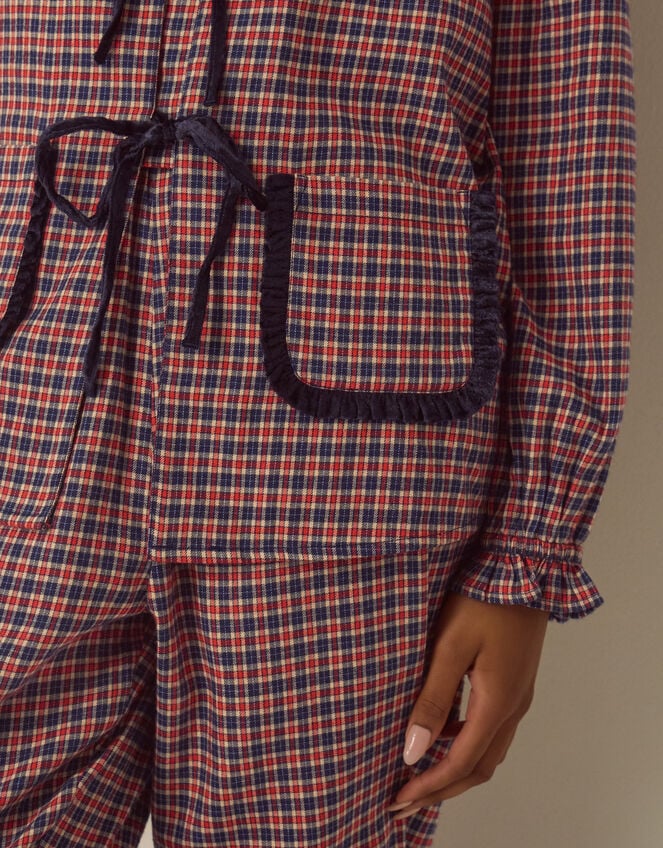 Charlie Check Print Long Pyjamas Set, Multi (MULTI), large
