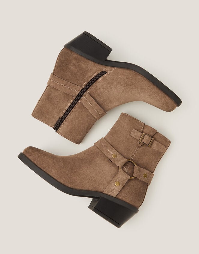 Eden Suede Ankle Boots, Brown (TAUPE), large