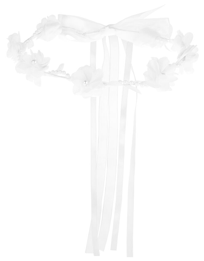 Organza Leaf and Flower Garland , , large