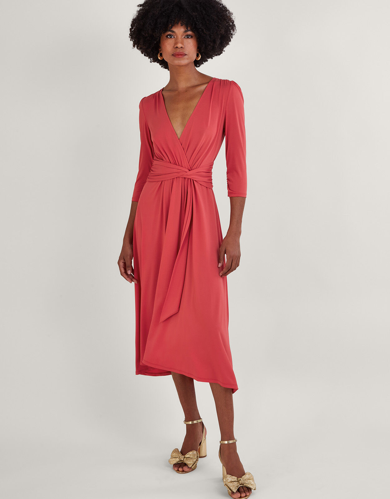 Monsoon coral dress top