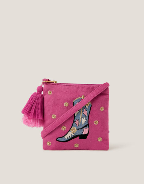 Cowgirl Embroidered Crossbody Bag, , large