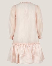 Nicolette Beaded Collar Party Dress, Gold (GOLD), large