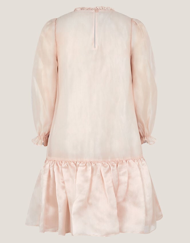 Nicolette Beaded Collar Party Dress, Gold (GOLD), large