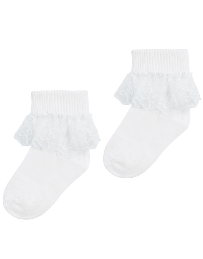 Baby Lace Cuff Sock Set, Multi (MULTI), large