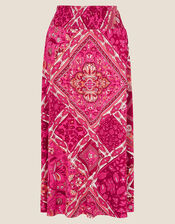 Scarf Jersey Maxi Skirt with LENZING™ ECOVERO™, Pink (PINK), large