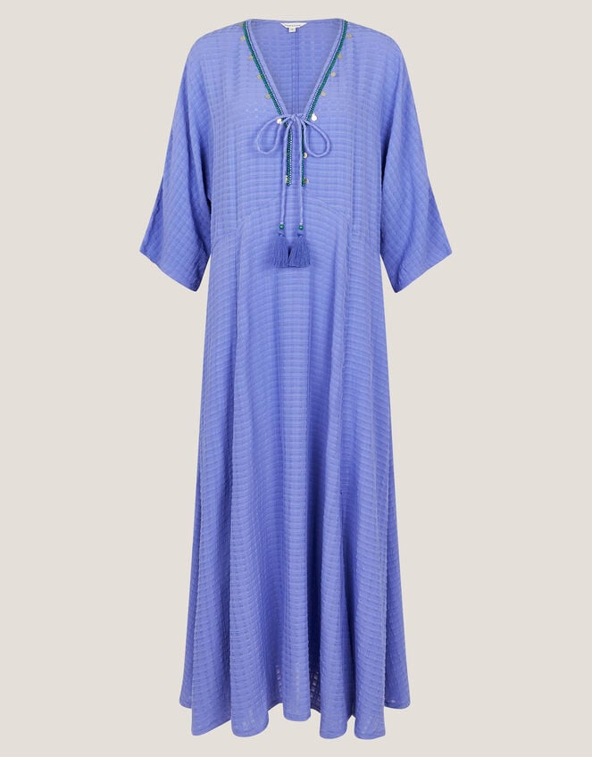 Leslie Embellished Maxi Kaftan, Blue (BLUE), large