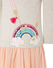 Rainbow Bag 2-in-1 Sweat Dress, Camel (OATMEAL), large