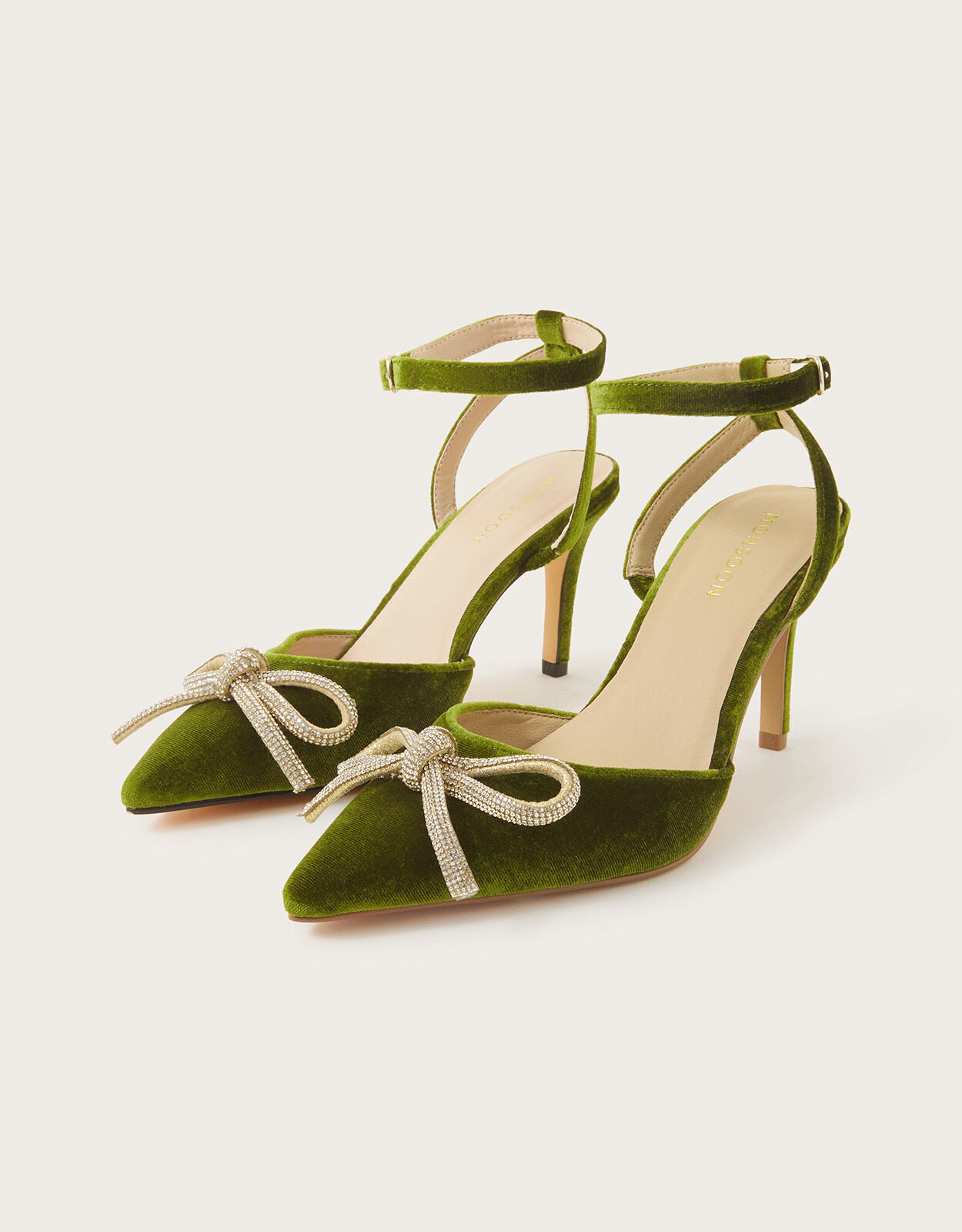 Green closed toe heels online