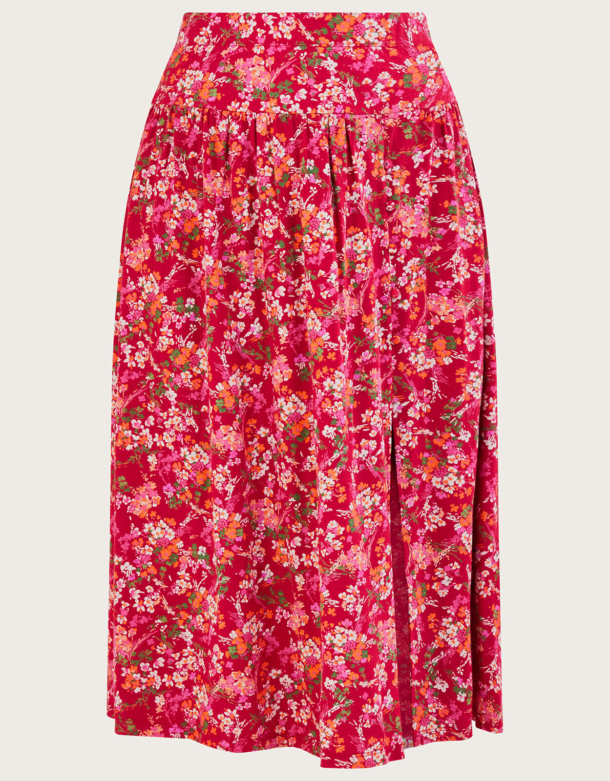 Monsoon red shop maxi skirt