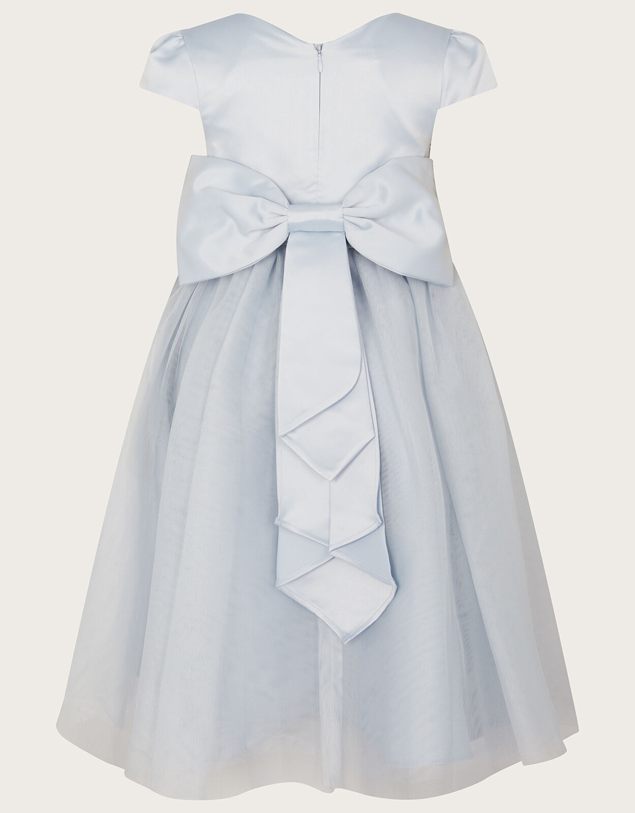 Monsoon grey outlet flower girl dress