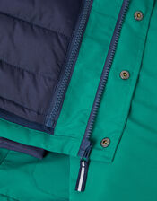 3-In-1 Water-Resistant Anorak Coat, Green (GREEN), large
