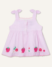 Baby Strawberry Top and Shorts Set, Pink (PINK), large