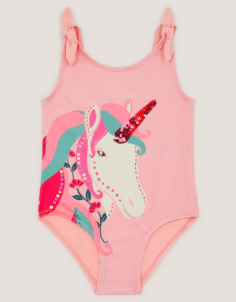 Sparkle Unicorn Swimsuit, Pink (PINK), large
