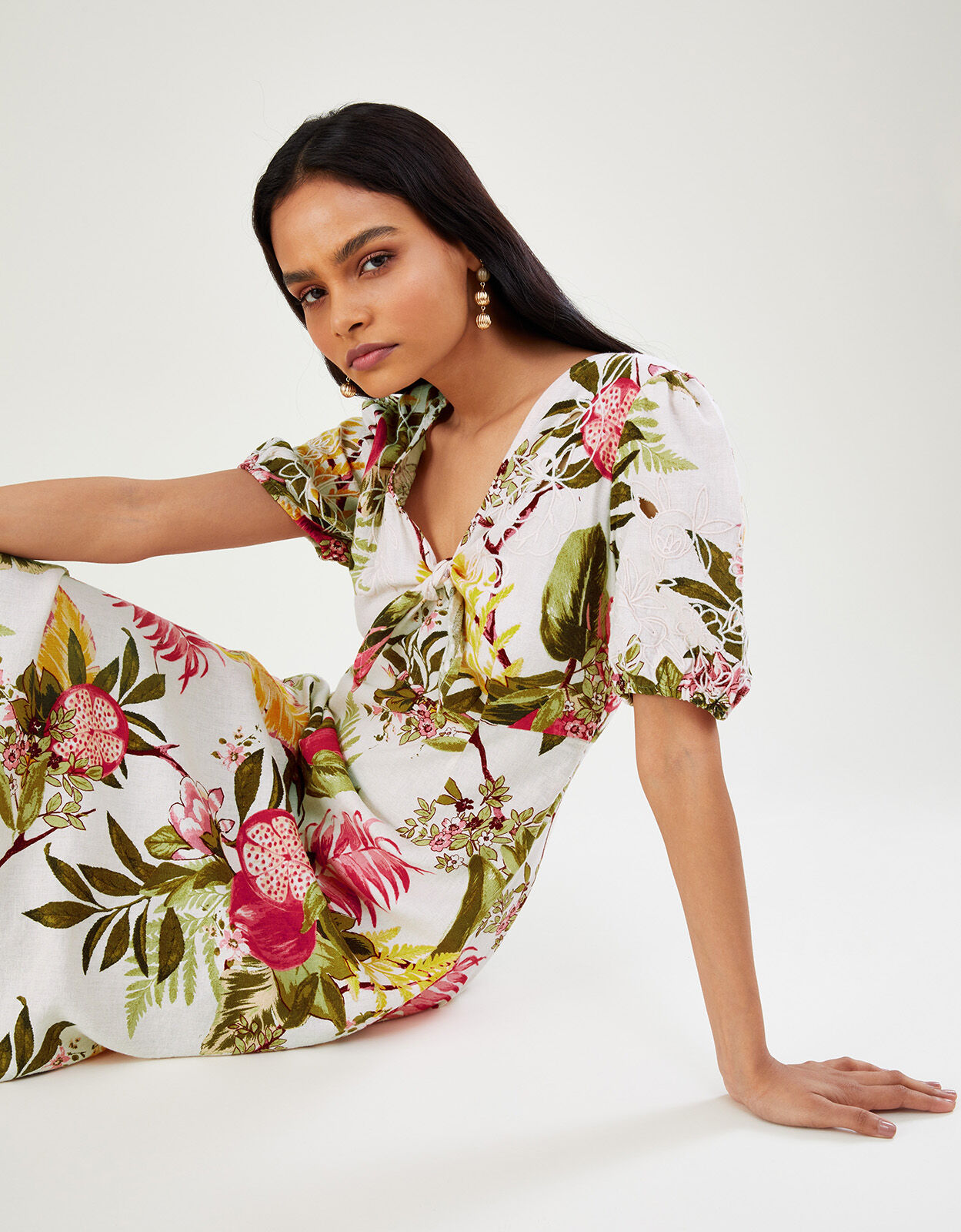Monsoon linen dress hot sale