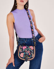 Embroidered Saddle Bag, , large
