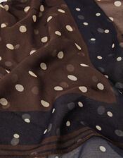 Polka Dot Square Scarf, , large