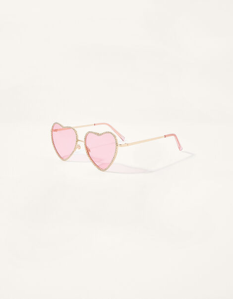 Heart Diamante Sunglasses, , large