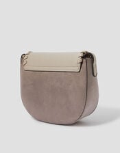 Petra Woven Satchel Cross-Body Bag, Grey (GREY), large