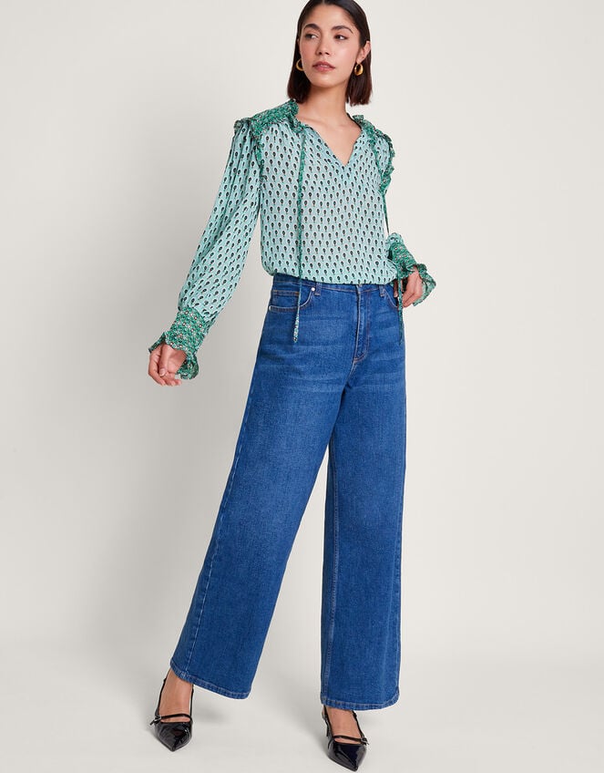 Zuri Blouse, Green (GREEN), large