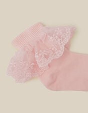 Baby Lace Socks, Pink (PINK), large