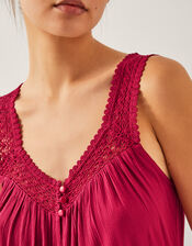 Rachel Sleeveless Culotte Jumpsuit, Red (BURGUNDY), large