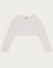 Niamh Glitter Cardigan, White (WHITE), large