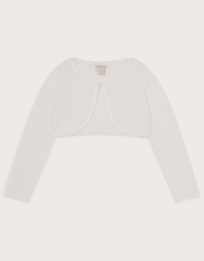 Niamh Glitter Cardigan, White (WHITE), large