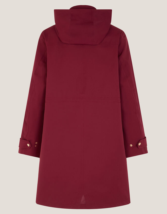 Ada Packable Hood Raincoat, Red (BURGUNDY), large