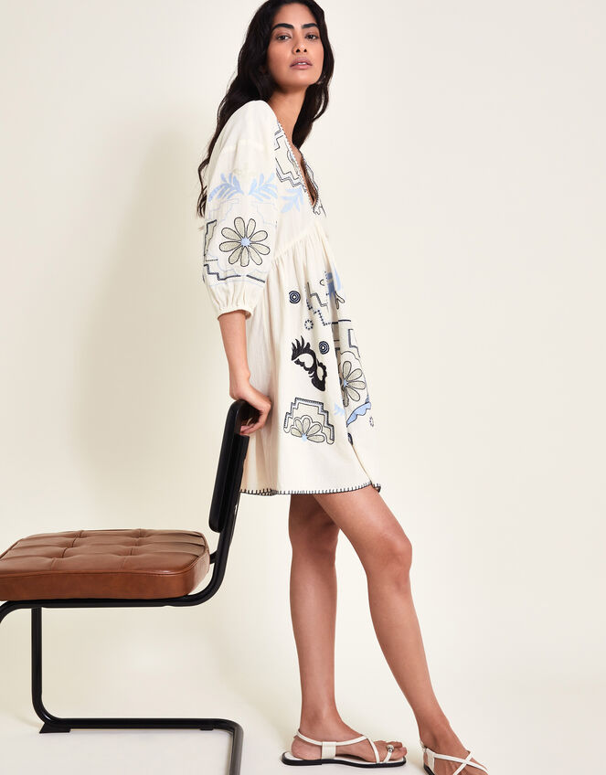 Hallie Embroidered Kaftan Ivory | Kaftans & Kimonos | Monsoon Global.