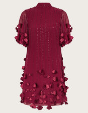 Carly Tunic Petal Dress, Red (RED), large