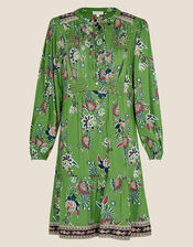 Floral Print Tunic Dress in LENZING™ ECOVERO™, Green (GREEN), large
