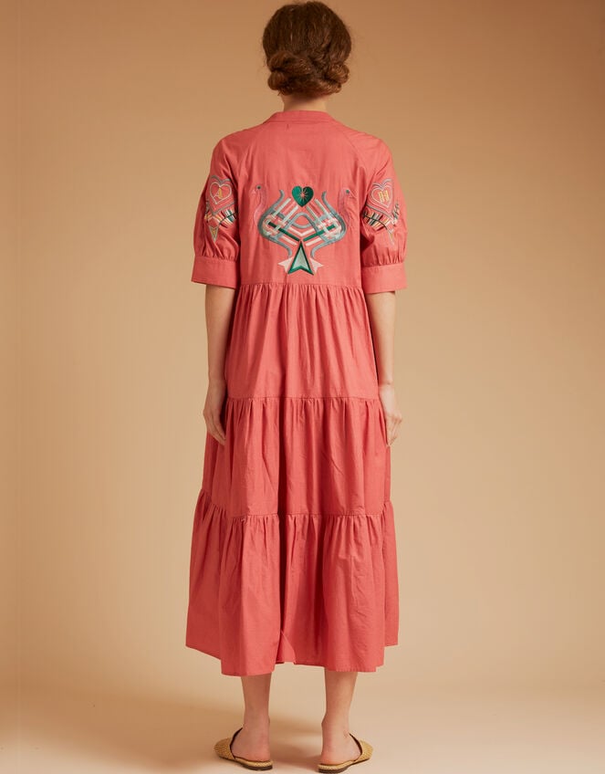 Tallulah and Hop Juliet Long Embroidered Dress, Pink (PINK), large