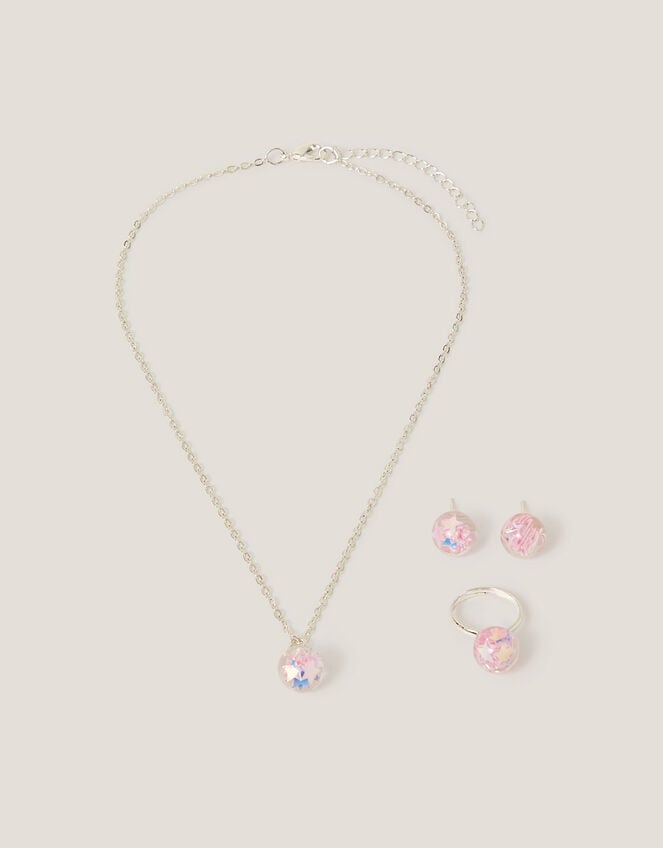 Star Confetti Bead Jewellery Set, , large