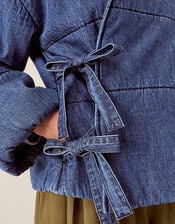 East Reyna Denim Padded Jacket, Blue (INDIGO), large