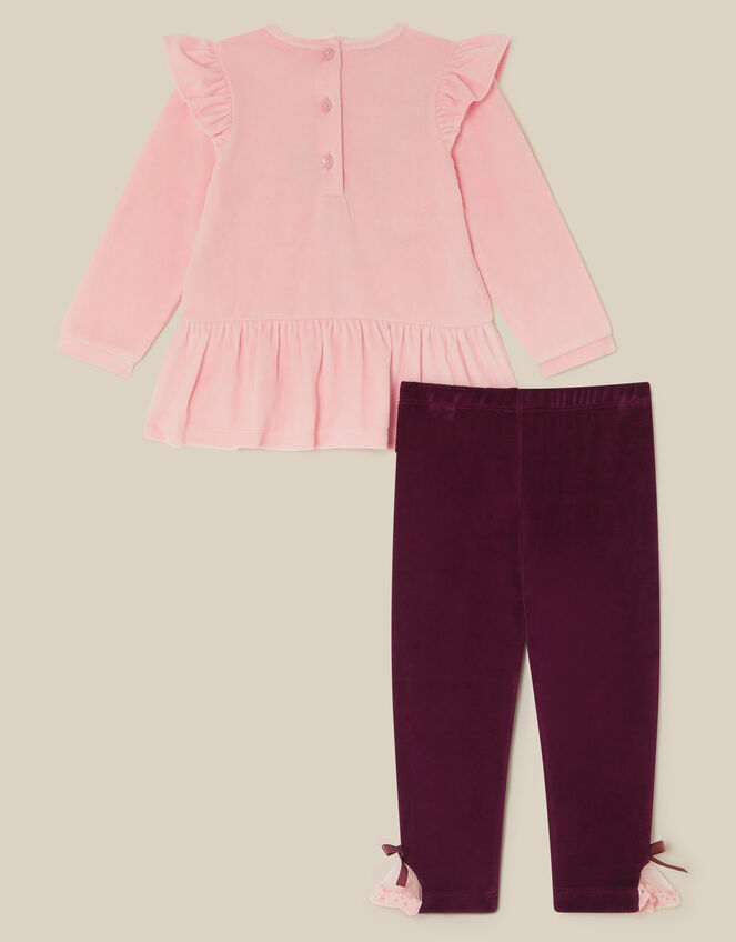 Baby Embellished Deer Top & Leggings Set, Pink (PINK), large