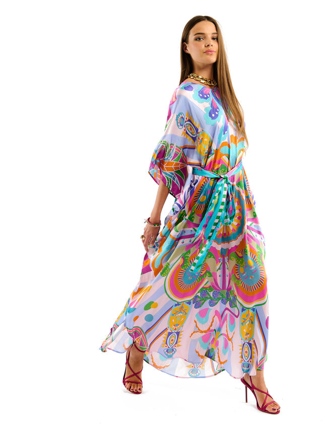 Wild Jeanna Print Maxi Kaftan Dress, , large