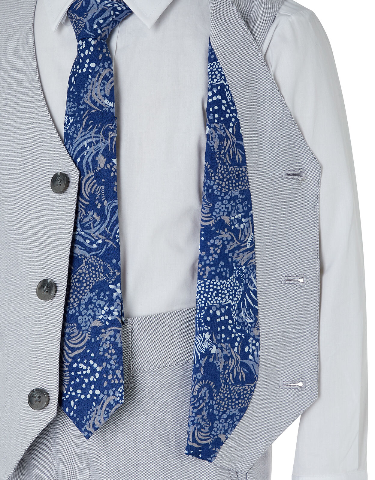 Grayson Oxford Four Piece Suit Set Grey