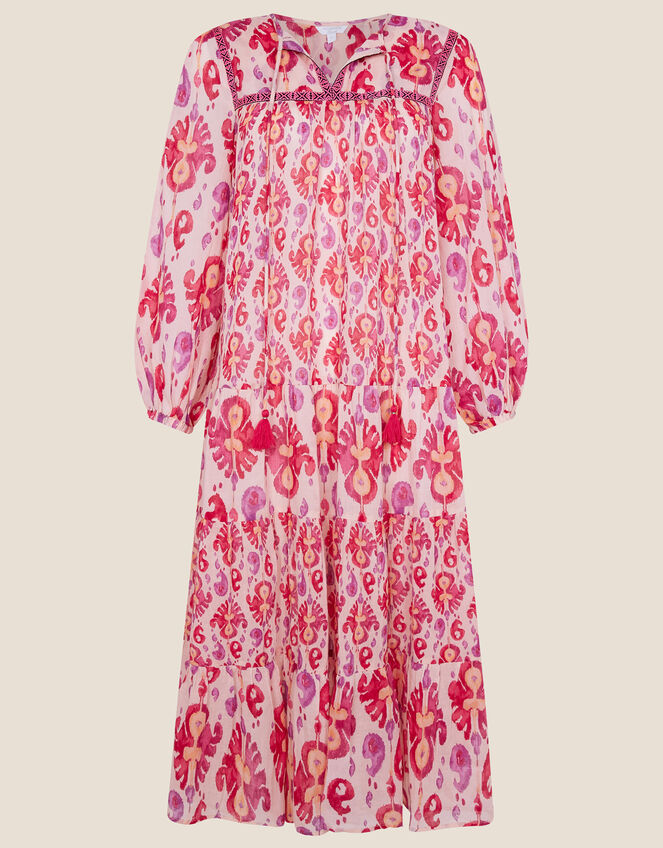 Heritage Print Kaftan Dress, Pink (PINK), large