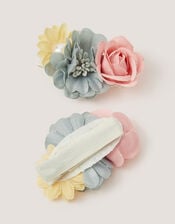 2-Pack Botanical Flower Hair Clips, , large