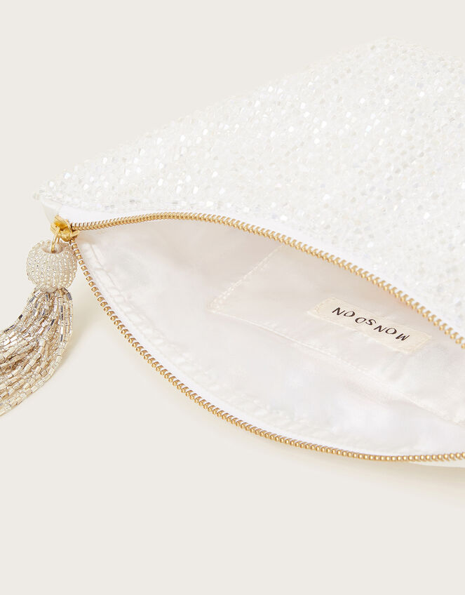 Hand-Beaded Zip Pouch, , large