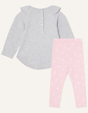 Baby Cat Sweatshirt and Leggings Set, Grey (GREY), large