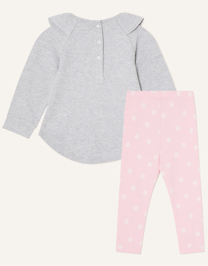 Baby Cat Sweatshirt and Leggings Set, Grey (GREY), large