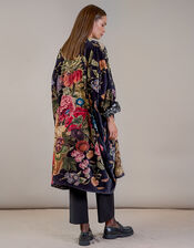 One Hundred Stars Primula Long Velvet Jacket, , large