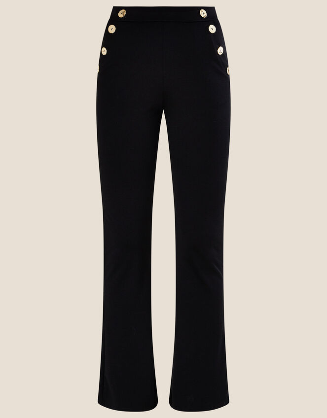 Ponte Trousers, Black (BLACK), large