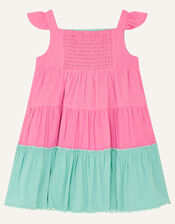 Baby Elephant Colourblock Dress, Pink (PINK), large