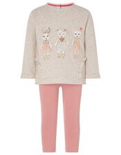 Baby Mouse Set with Organic Cotton, Camel (OATMEAL), large