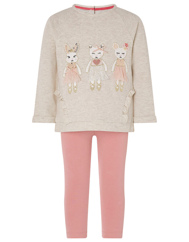 Baby Mouse Set with Organic Cotton, Camel (OATMEAL), large